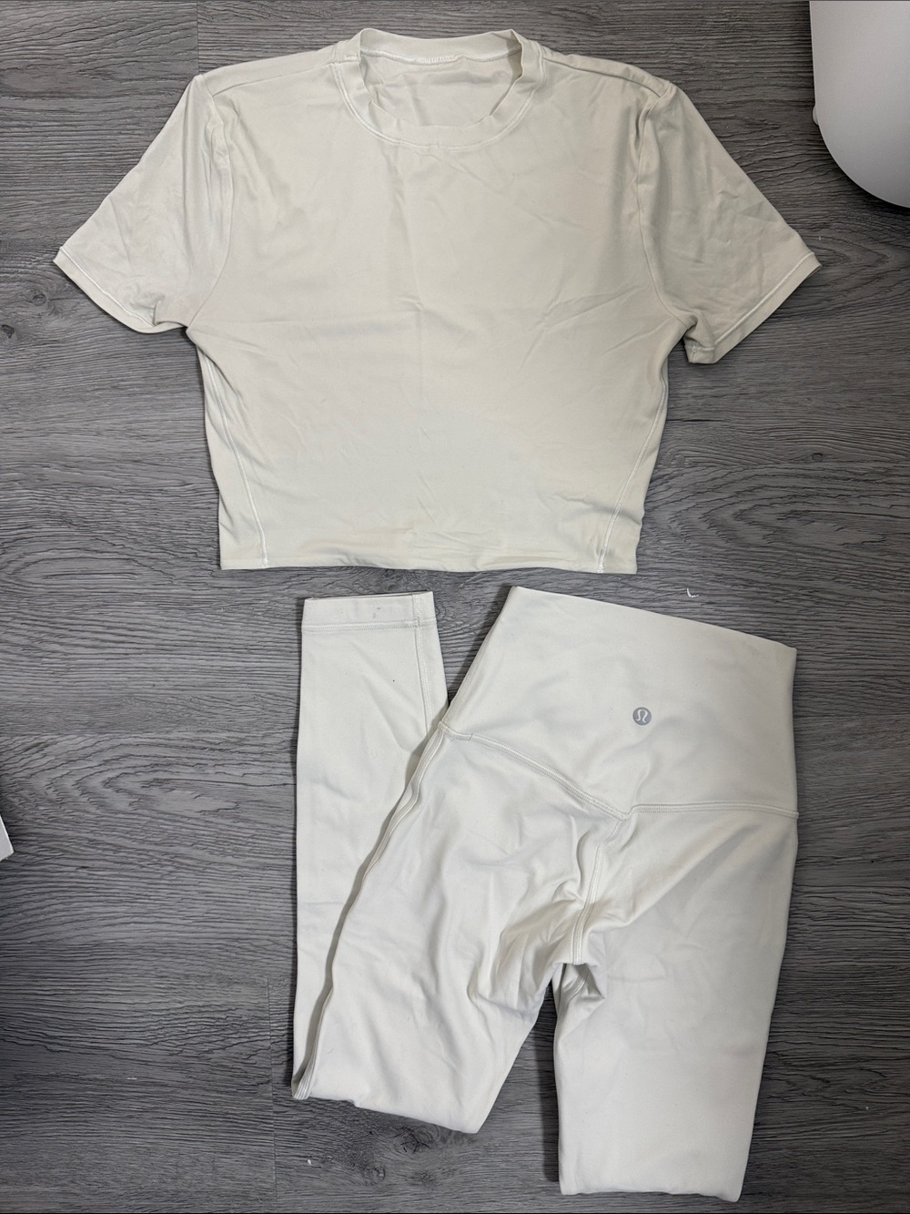 Lululemon Align Leggings and Cropped Tee Set XS